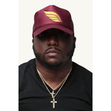 Maroon (gold wing) Trucker